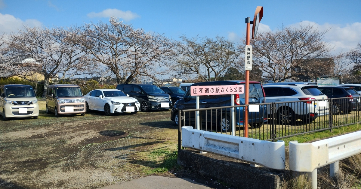 さくら公園(道の駅庄和)駐車場